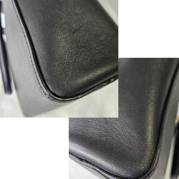 Authentic Prada Borsa a Mano Saffiano Black Tote - Picture 11 of 17